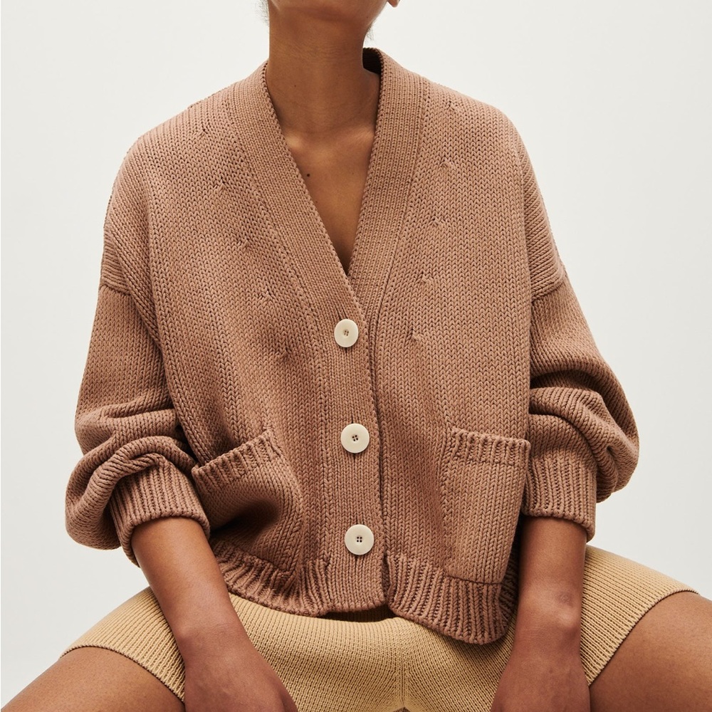 Babaa cardigan no22 roasted fig